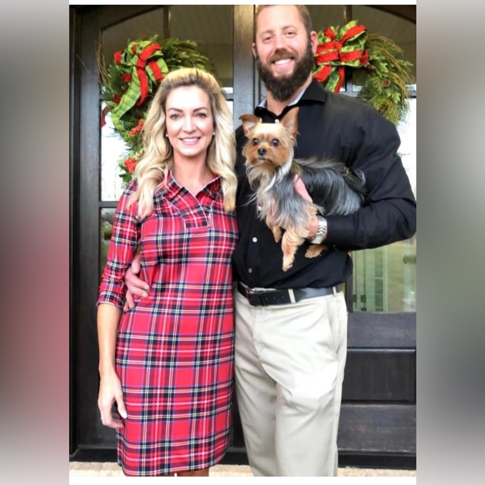Gretchen Scott Christmas plaid. Beautiful dress. Worn once